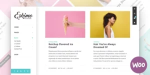 Eskimo Minimal Personal WordPress Blog Shop Theme 1.8.3破解版主题