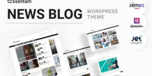Essentam News Blog Multipurpose Classic WordPress Theme 1.0.1破解版主题