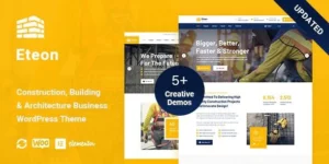 Eteon Construction And Building WordPress Theme 1.0.6破解版主题