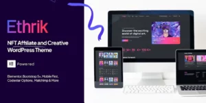 Ethrik Creative NFT Affiliate WordPress Theme 2.2破解版主题