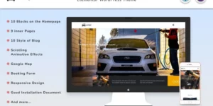 Europe Car Washing Website Elementor WordPress Theme 1.1破解版主题