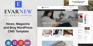 EvarNew News Magazine WordPress Theme 1.0.0破解版主题