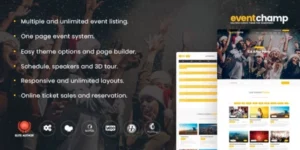 Event Champ – Multiple Events Conference Theme 2.1.6破解版主题