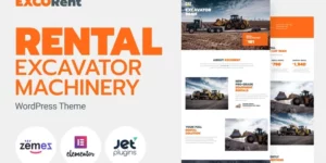 ExcoRent Equipment Rental Template for Strong Landing Page WordPress Theme 1.0.0破解版主题