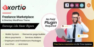 Exertio Freelance Marketplace WordPress Theme 1.3.0破解版主题