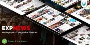 ExpNews Newspaper and Magazine WordPress Theme 1.0.5破解版主题