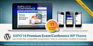 Expo18 Responsive Event Conference WordPress Theme 1.2.4破解版主题