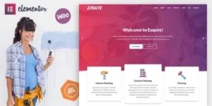 Exqute Painting Company WordPress Theme 1.9破解版主题