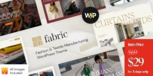 Fabric Fashion Textile Manufacturing WordPress Theme 1.3.0破解版主题