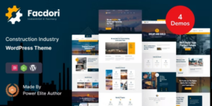 Facdori Factory and Industrial Business WordPress Theme 2.9破解版主题
