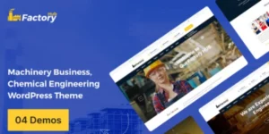 Factory HUB  – Industrial Business WordPress Theme 1.4.0破解版主题