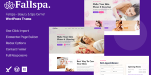 Fallspa Beauty Spa Center WordPress Theme 1.0.0破解版主题