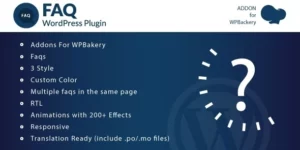 Faq Addons for WPBakery Page Builder WordPress Plugin 1.0破解版插件