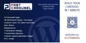 Fast Carousel for Gutenberg WordPress Plugin 1.0破解版插件