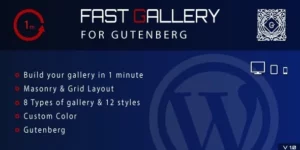 Fast Gallery for Gutenberg WordPress Plugin 1.0.0破解版插件