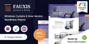 Fauxis Windows Curtains WordPress Theme + RTL 2.0.0破解版主题