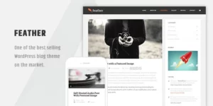 Feather Clean Flat Responsive WordPress Blog Theme 1.5.4破解版主题