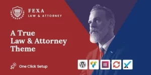 Fexa- Lawyer Attorney WordPress Theme 1.0.2破解版主题