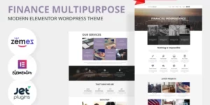 Financial Bureau Finance Multipurpose Modern WordPress Elementor Theme WordPress Theme 1.0.1破解版主题