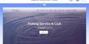 Fiske Fishing Service Club Elementor WordPress Theme 2.0破解版主题