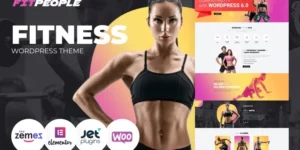 FitPeople Fitness WordPress Elementor Theme WordPress Theme 1.0.1破解版主题