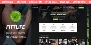 Fittlife Gym Fitness WordPress Theme 1.0.1破解版主题