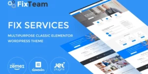 FixTeam Fix Services Multipurpose Classic WordPress Elementor Theme WordPress Theme 1.0.0破解版主题