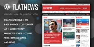 FlatNews Responsive Magazine WordPress Theme 4.2破解版主题