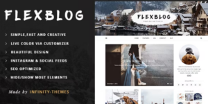 Flexblog A Personal WordPress Blog Theme 1.6.2破解版主题