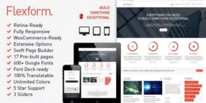 Flexform Retina Responsive Multi-Purpose Theme 1.8.41破解版主题