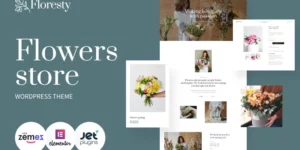 Floresty Flower Boutique and Florist WordPress Theme 1.0.0破解版主题