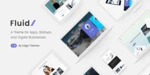 Fluid Startup and App Landing Page Theme 1.7破解版主题