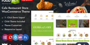 Food Box Restaurant and Cafe Store Elementor WooCommerce Responsive Theme 1.0破解版主题