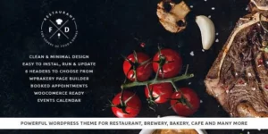 Food Drink An Elegant Cafe Restaurant WordPress Theme 1.5.2破解版主题