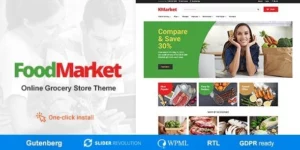 Food Market Food Shop Grocery Store WordPress Theme 1.0.8破解版主题