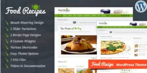 Food Recipes WordPress Theme 4.0.4破解版主题