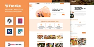 FoodGo Food Grocery Local Business Delivery WordPress Theme 1.0破解版主题