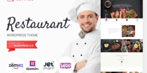 Foodcom Restaurant WordPress Elementor Theme WordPress Theme 1.0.1破解版主题