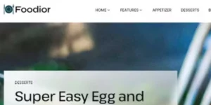 Foodior Personal Food Blog WordPress Theme 1.0破解版主题
