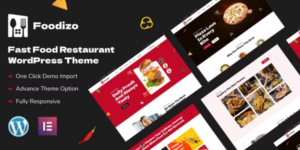 Foodizo Fast Food Restaurant WordPress Theme 1.0破解版主题