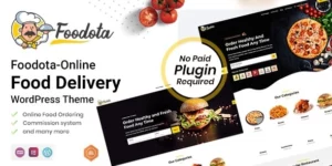Foodota Online Food Delivery WordPress Theme 1.0.3破解版主题