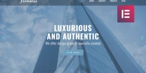 Formelus Architecture Multipurpose Modern WordPress Elementor Theme WordPress Theme 1.0.0破解版主题