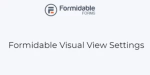 Formidable Visual View Settings 5.5.1破解版插件