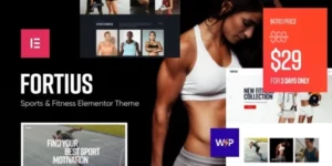 Fortius Sports Fitness Elementor WordPress Theme 1.0破解版主题