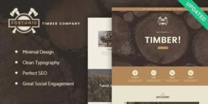 Fortunio Timber / Forestry / Wood Manufacture WordPress Theme 1.2.1破解版主题