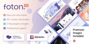 Foton Software and App Landing Page Theme 2.5破解版主题