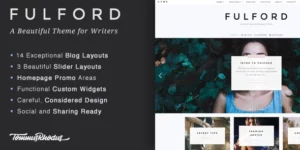 Fulford Responsive WordPress Blogging Theme 1.0.7破解版主题