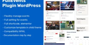 FullEvents Event Plugin WordPress 1.2.2破解版插件