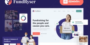 Fundryser Charity Fundraising Donation Elementor WordPress Theme 1.0.0破解版主题