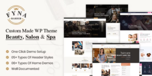 Fyna Beauty salon and Spa WordPress Theme with Appointments Booking 1.7破解版主题
